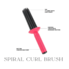 Spiral curl brush