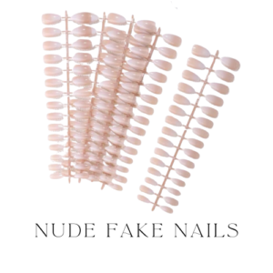 Nude fake nails