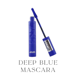 Deep blue mascara
