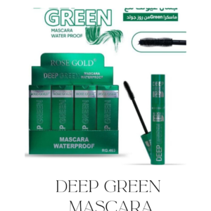 Deep green mascara